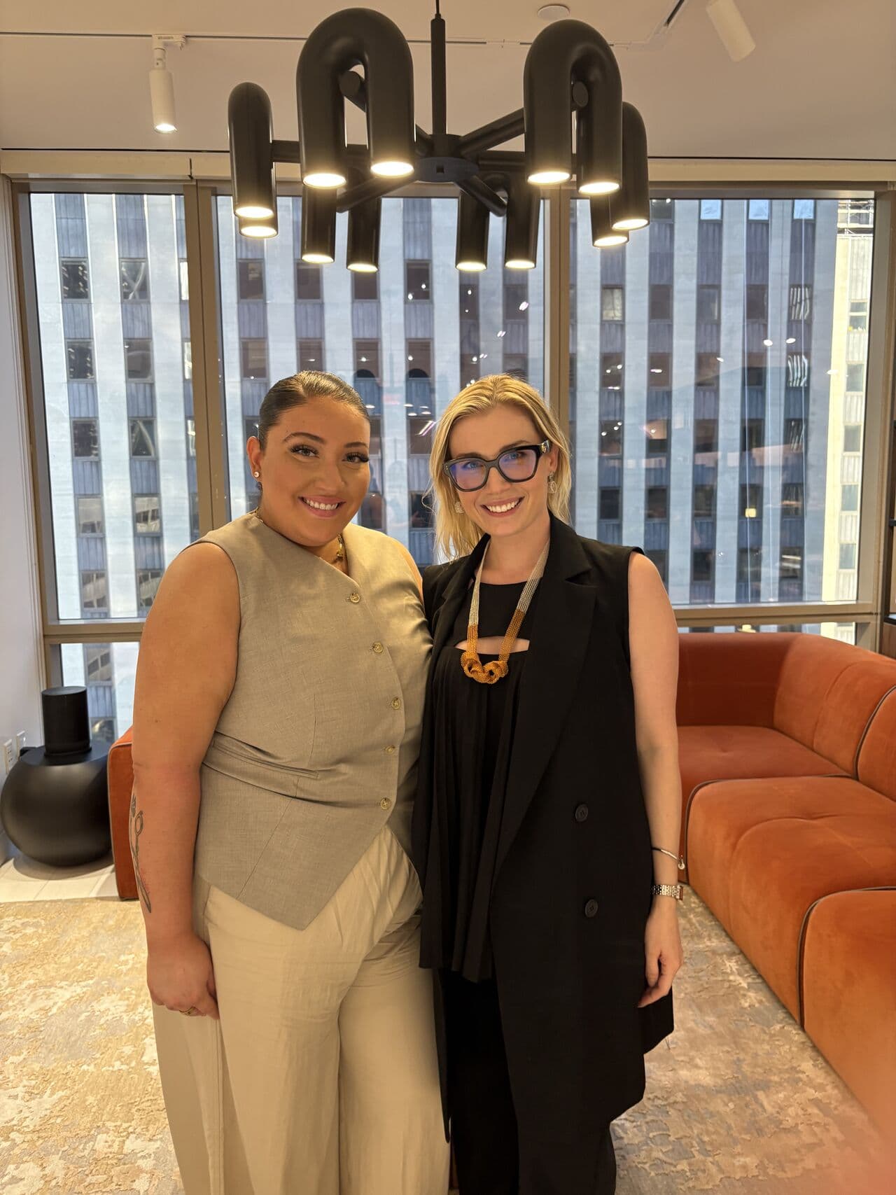 At LACREA’s Spring Mixer in New York — Havanna Velazquez and Kristin Taylor.