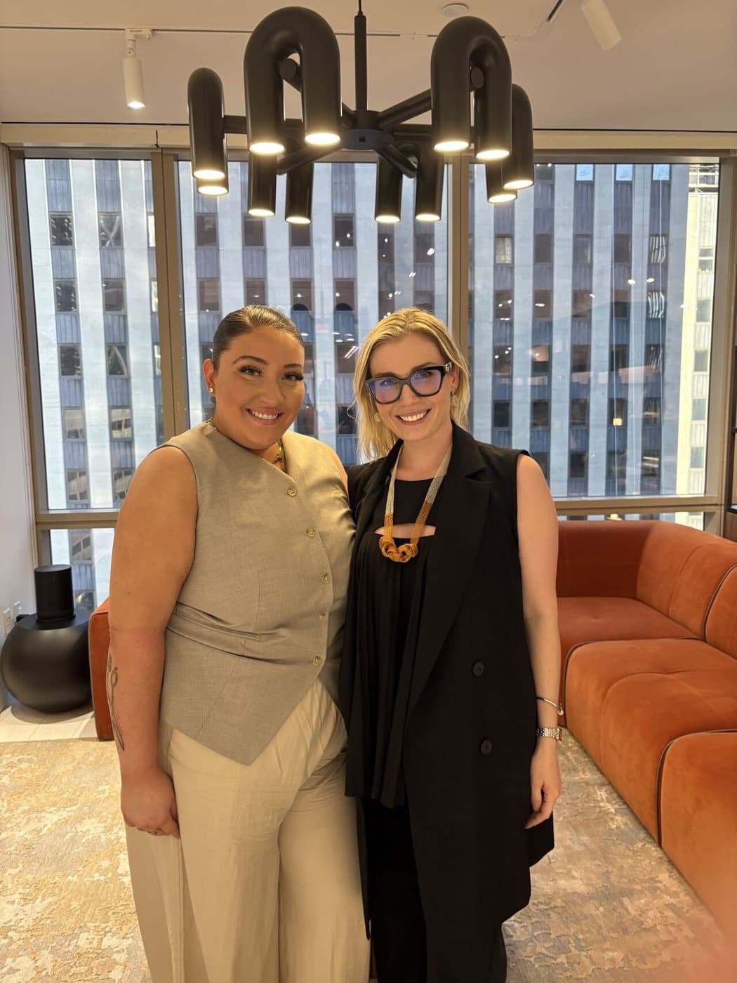 Havanna Velazquez and Kristin Taylor at a LACREA event